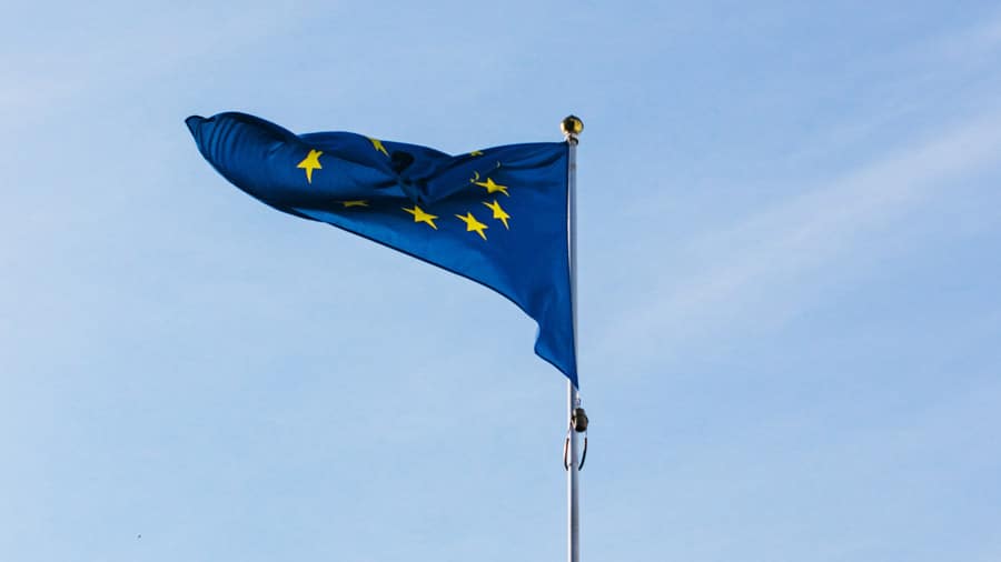 Fahne der europäischen Union